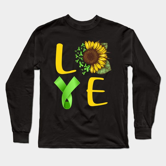 love mental health awareness sunflower Long Sleeve T-Shirt by TeesCircle